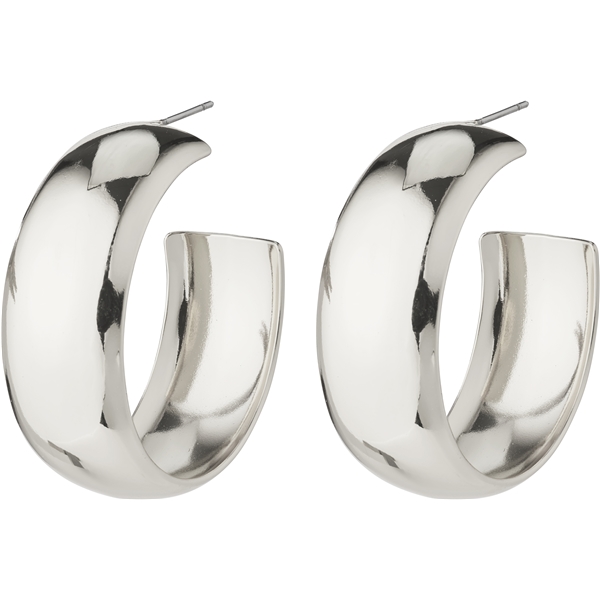 28241-6023 NAIA Mega Chunky Silver Hoops (Bilde 1 av 3)