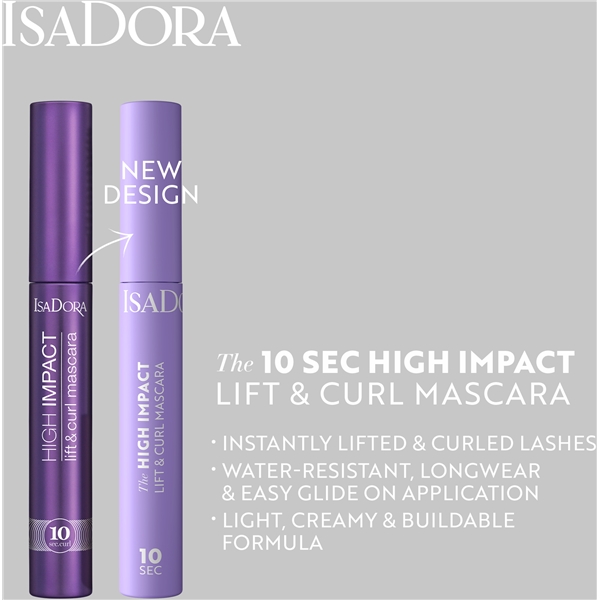 IsaDora The 10 sec High Impact Lift & Curl Mascara (Bilde 5 av 8)