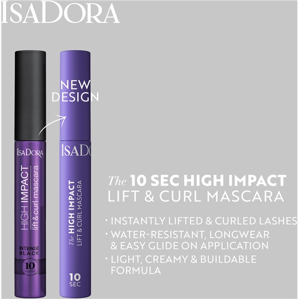 IsaDora The 10 sec High Impact Lift & Curl Mascara (Bilde 5 av 8)