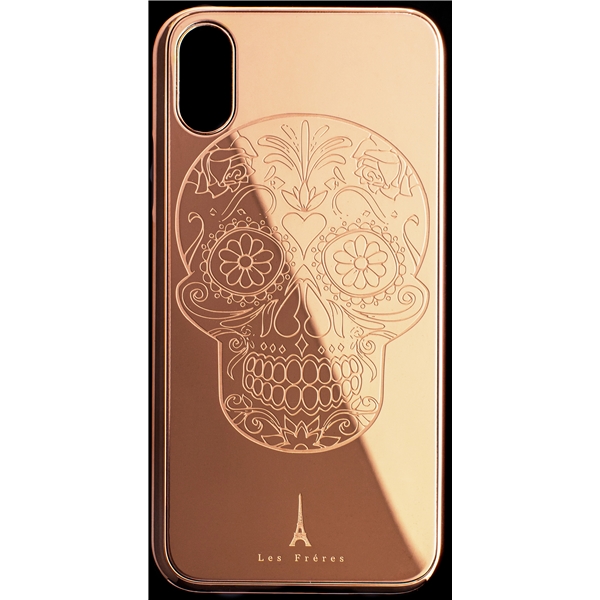 Les Fréres Rosé Skull iPhone Case