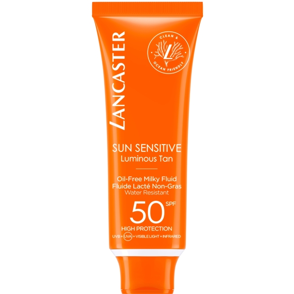 Lancaster SPF50 Sun Sensitive Oil Free Milky Fluid (Bilde 1 av 3)