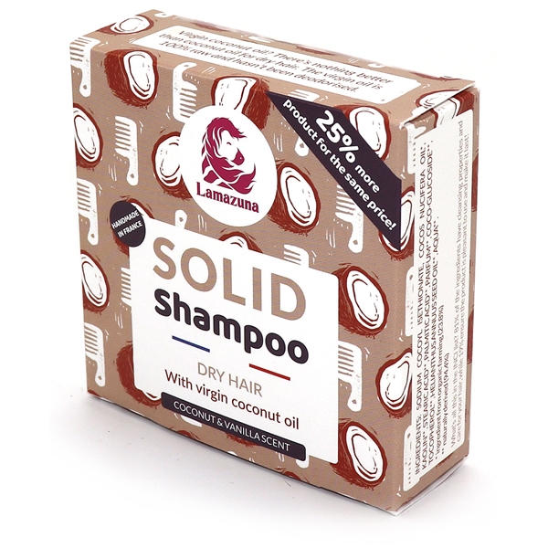 Lamazuna Solid Shampoo Dry Hair w Coconut Oil (Bilde 1 av 3)