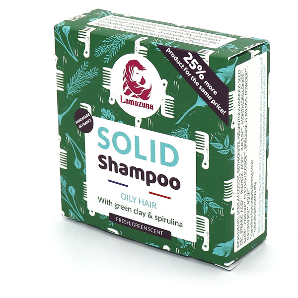 Lamazuna Solid Shampoo Oily Hair w Green Clay (Bilde 1 av 3)