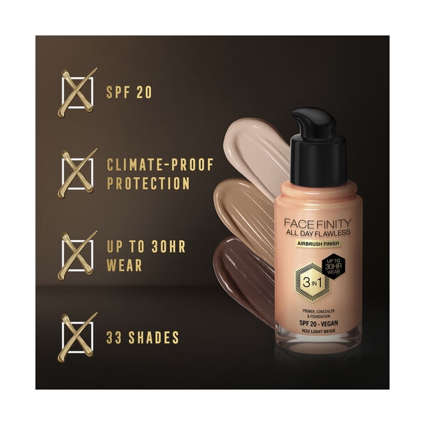 Facefinity All Day Flawless 3 in 1 Foundation (Bilde 6 av 6)