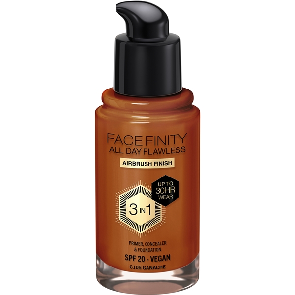 Facefinity All Day Flawless 3 in 1 Foundation (Bilde 4 av 7)