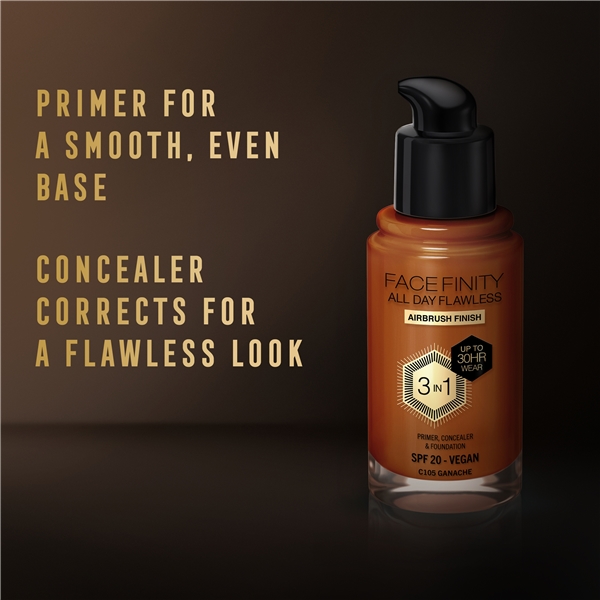 Facefinity All Day Flawless 3 in 1 Foundation (Bilde 7 av 7)