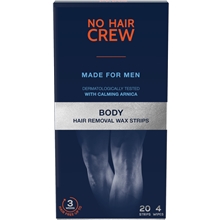 1 set - No Hair Crew Body Hair Removal Wax Strips