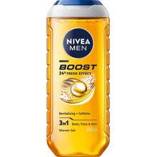 Nivea Men Boost Shower Gel - 3 in 1 250 ml