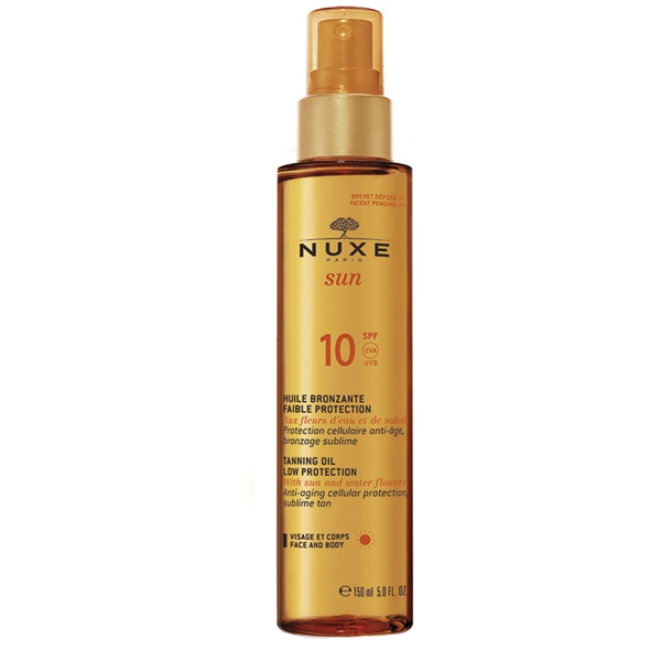 Nuxe SUN Tanning Oil for Face and Body SPF 10 (Bilde 1 av 2)