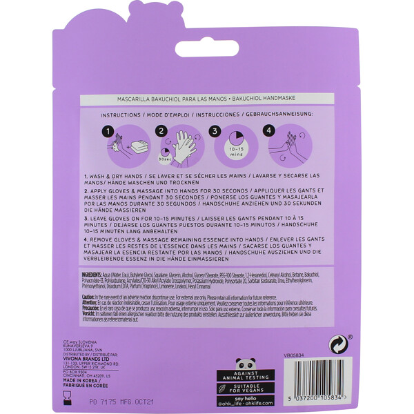 Oh K! Bakuchiol Hand Mask (Bilde 3 av 3)