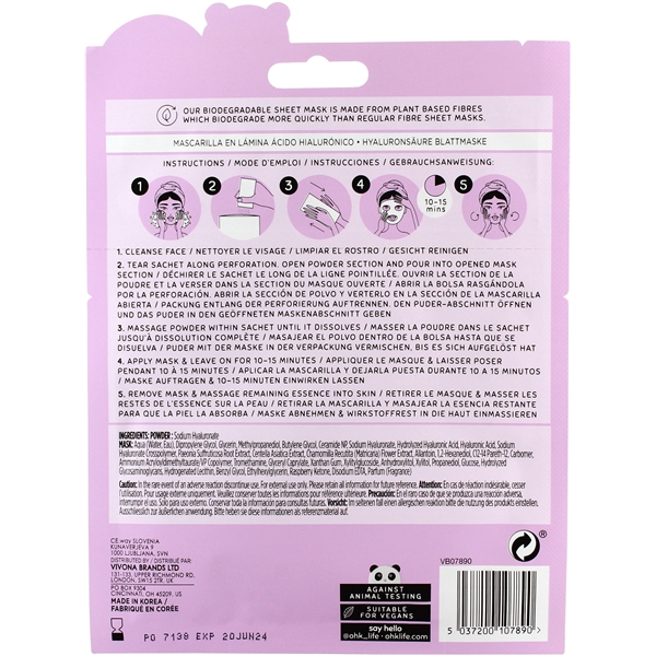 Oh K! Hyaluronic 2 Step Serum Mask (Bilde 4 av 4)