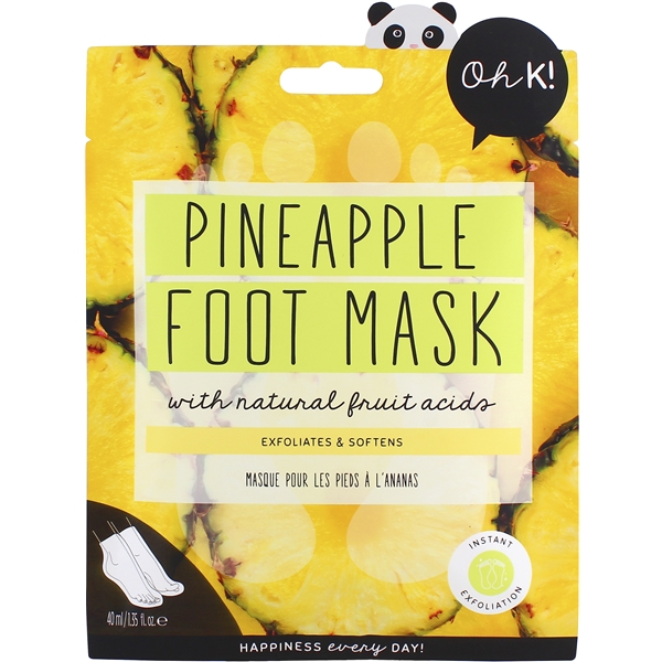Oh K! Pineapple Exfoliating Foot Mask (Bilde 1 av 2)