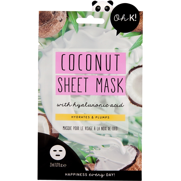 Oh K! Coconut Sheet Mask with Hylauronic Acid (Bilde 1 av 3)