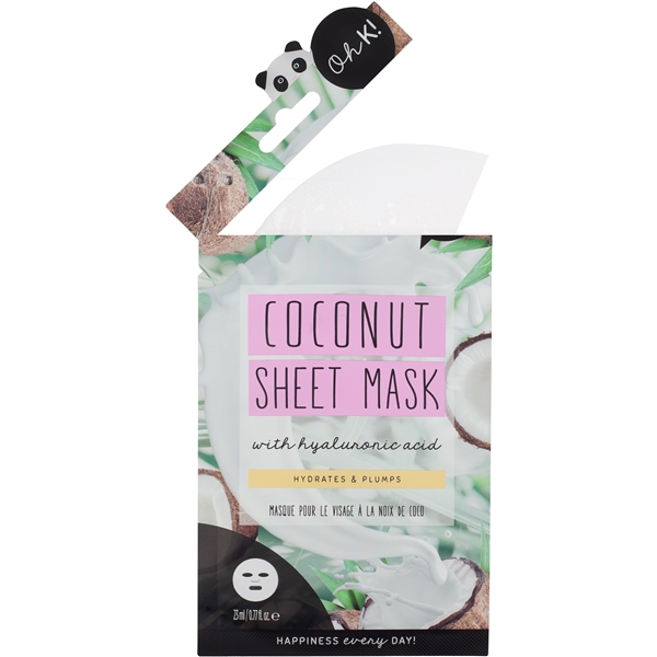 Oh K! Coconut Sheet Mask with Hylauronic Acid (Bilde 2 av 3)