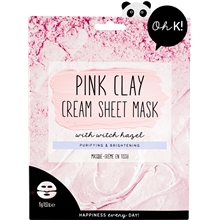 Oh K! Pink Clay Cream Sheet Mask with Witch Hazel