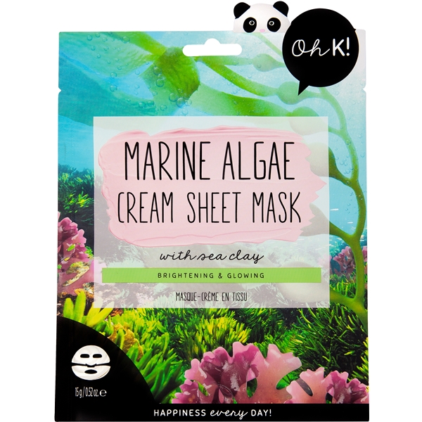 Oh K! Marine Algae Cream Sheet Mask with Sea Clay (Bilde 1 av 4)