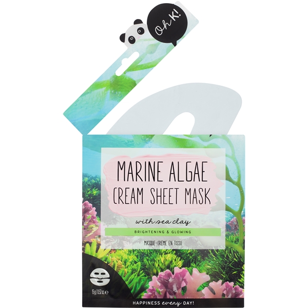 Oh K! Marine Algae Cream Sheet Mask with Sea Clay (Bilde 3 av 4)