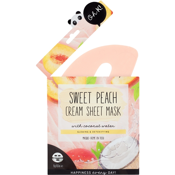 Oh K! Sweet Peach Cream Sheet Mask (Bilde 3 av 4)