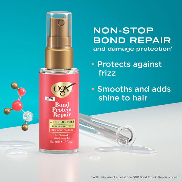 OGX Bond Protein Repair 3-in-1 Oil Mist (Bilde 3 av 5)