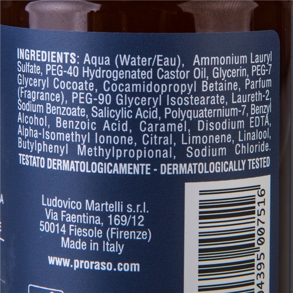 Proraso Beard Shampoo Azur & Lime (Bilde 3 av 3)