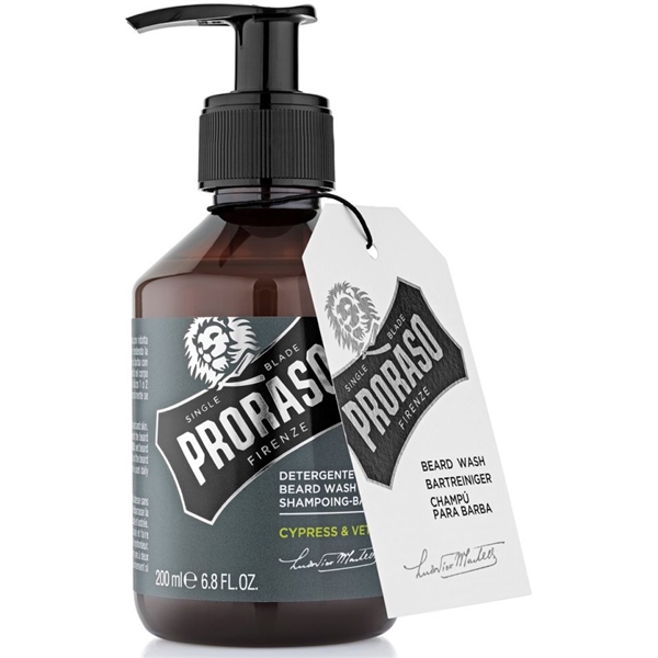 Proraso Beard Shampoo Cypress & Vetyver (Bilde 2 av 3)