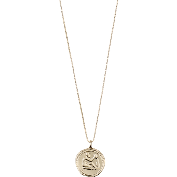 51203-2011 Aquarius Zodiac Sign Necklace (Bilde 2 av 4)