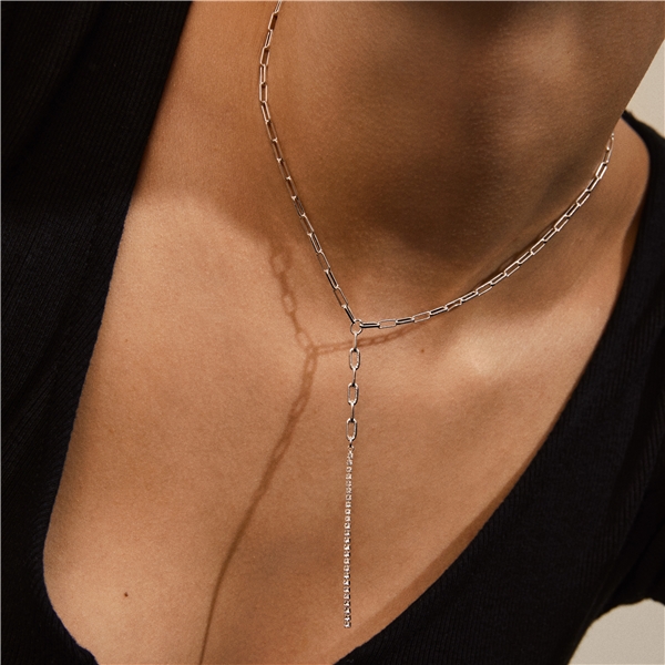 12214-6001 Serenity Cable Chain Crystal Necklace (Bilde 3 av 4)