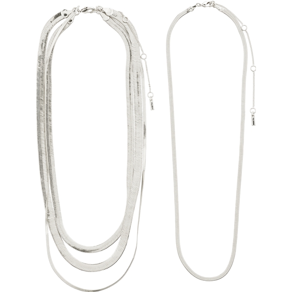 10221-6011 OPTIMISM Snake Chain Silver Necklaces (Bilde 3 av 4)