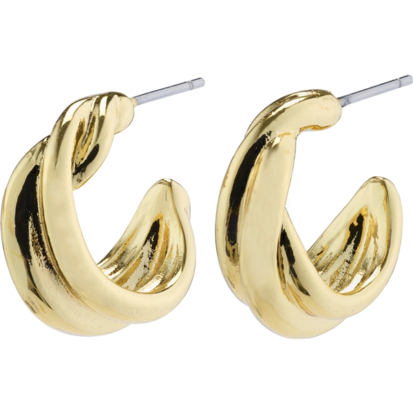 12221-2003 COURAGEOUS Twirl Huggie Hoop Earrings (Bilde 1 av 2)