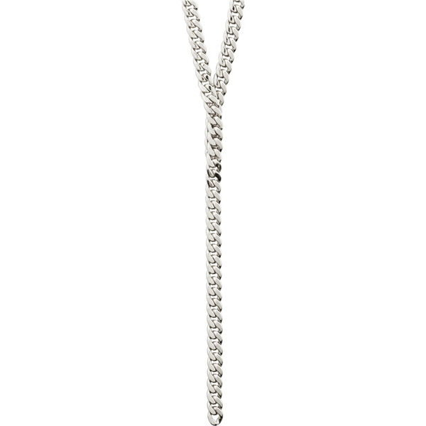 12221-6011 COURAGEOUS Curb Chain Silver Necklace (Bilde 1 av 3)