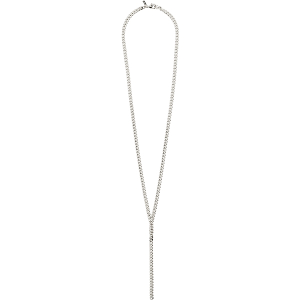 12221-6011 COURAGEOUS Curb Chain Silver Necklace (Bilde 2 av 3)