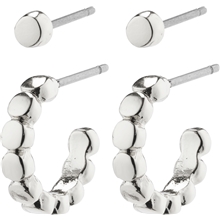26221-6033 ANGELA 2 In 1 Hoop & Stud Earrings