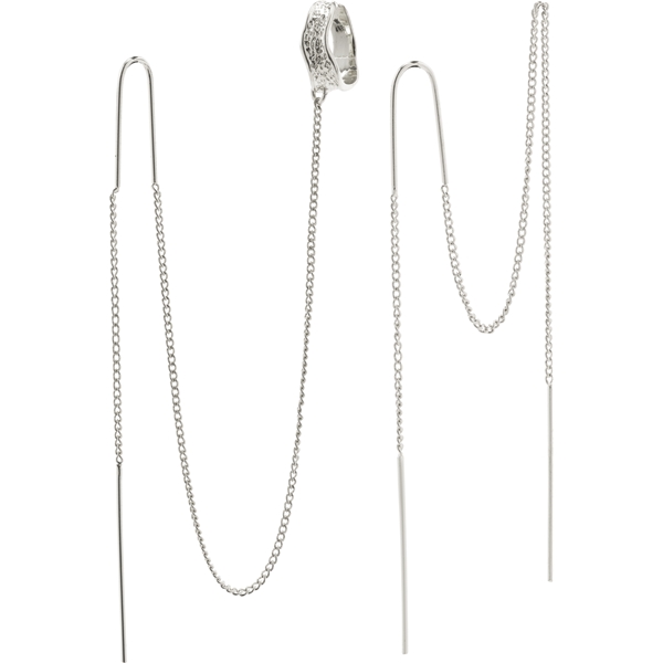 26221-6053 AIDA Asymmetric Long Chain Earrings (Bilde 1 av 2)