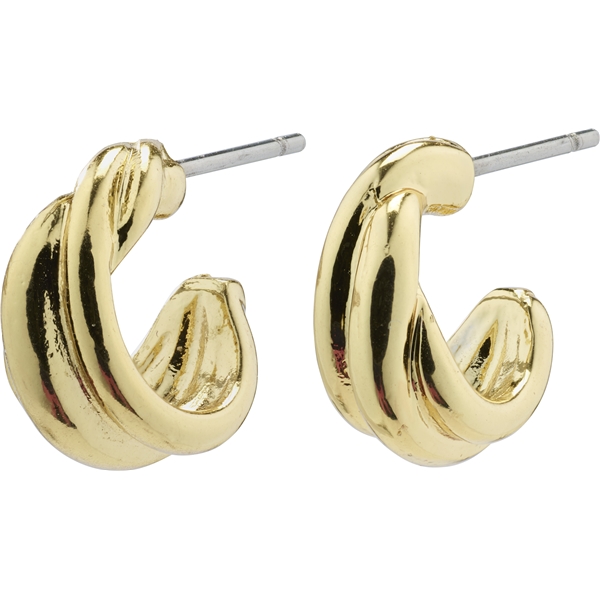 60221-2003 JONNA Twirl Huggie Hoop Earrings (Bilde 1 av 2)
