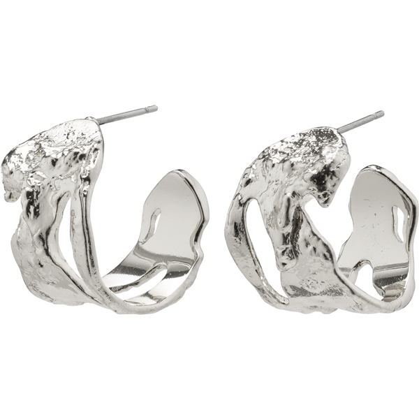 11222-6013 HAPPY Organic Shaped Hoop Earrings (Bilde 1 av 3)