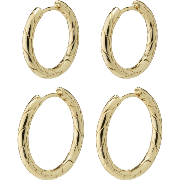 10223-2003 LOVE Hoop Earrings 2-In-1 Set (Bilde 1 av 4)