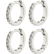 11224-6003 Friends Crystal Huggie Hoops 2-In-1 Set