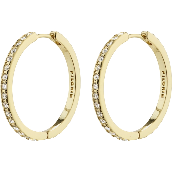 10231-2013 BE Crystal Hoop Earrings (Bilde 1 av 3)