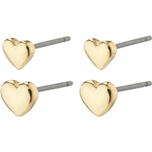 66231-2003 AFRODITTE Heart Earrings 2-In-1 Set