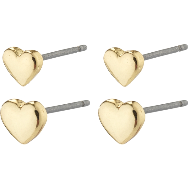 66231-2003 AFRODITTE Heart Earrings 2-In-1 Set (Bilde 1 av 3)