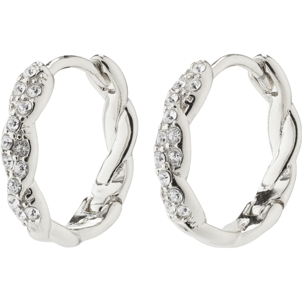 67231-6073 EZO Twirled Crystal Hoops (Bilde 1 av 3)