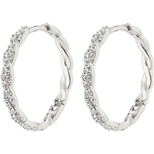 1 set - 67231-6083 EZO Twirled Crystal Hoops