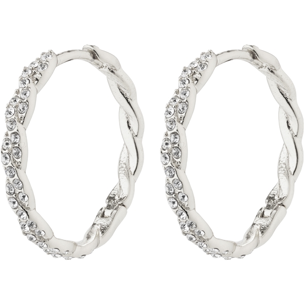 67231-6083 EZO Twirled Crystal Hoops (Bilde 1 av 3)