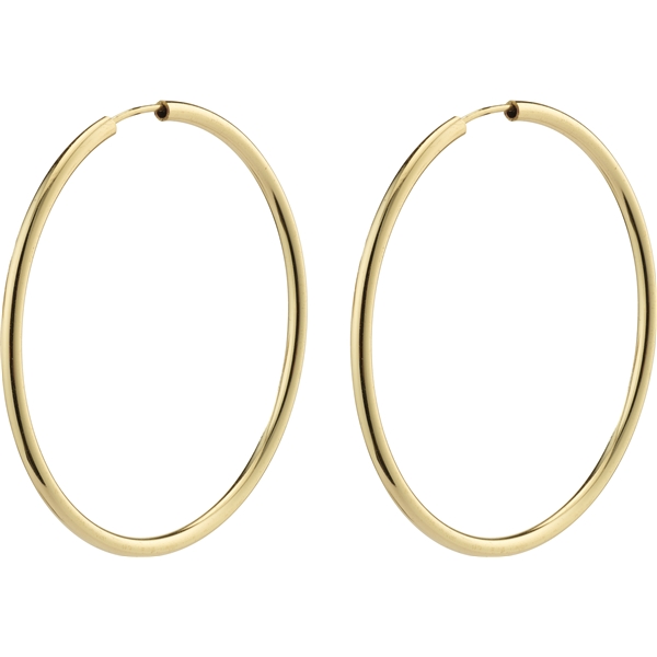 28232-2013 APRIL Gold Medium Size Hoop Earrings (Bilde 1 av 3)