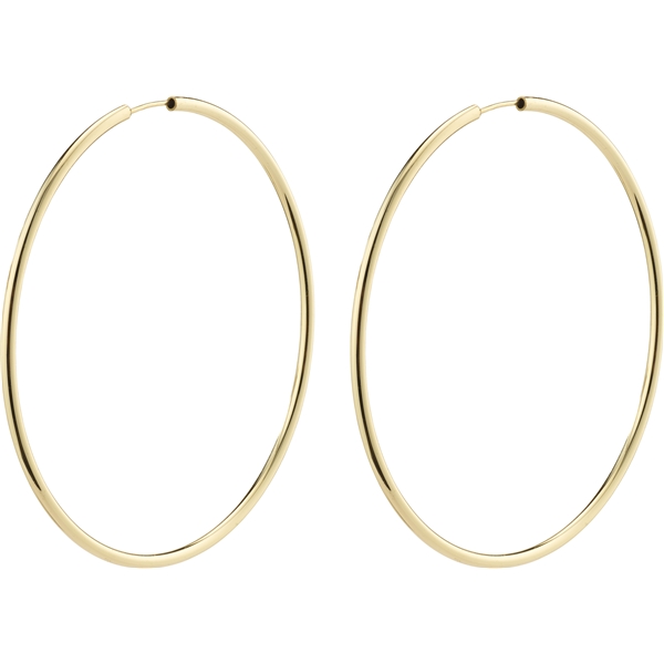 28232-2023 APRIL Gold Large Hoop Earrings (Bilde 1 av 3)