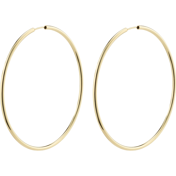 28232-2023 APRIL Gold Large Hoop Earrings (Bilde 1 av 3)