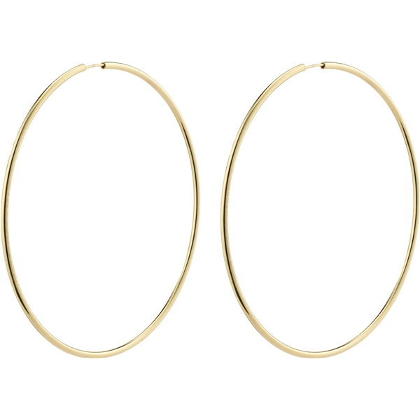 28232-2033 APRIL Gold Maxi Hoop Earrings (Bilde 1 av 3)