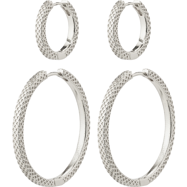 10233-6003 PULSE Earrings Silver 2-In-1 Set (Bilde 1 av 5)