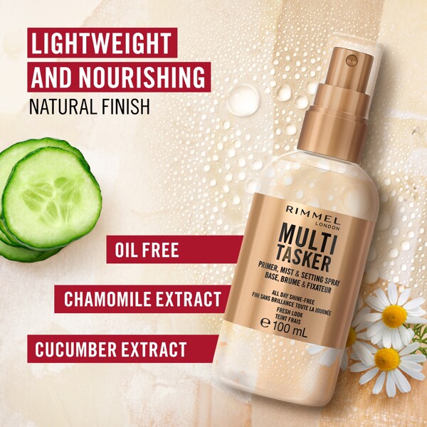 Rimmel Multi Tasker Primer, Mist & Setting Spray (Bilde 4 av 7)