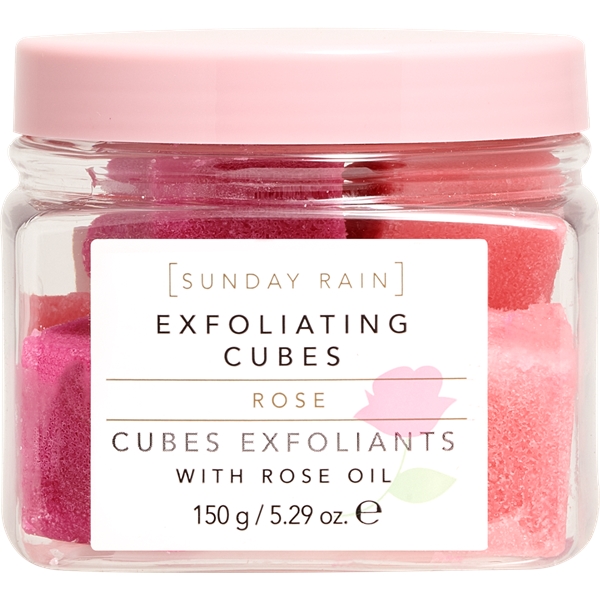 Sunday Rain Rose Exfoliating Cubes (Bilde 1 av 3)